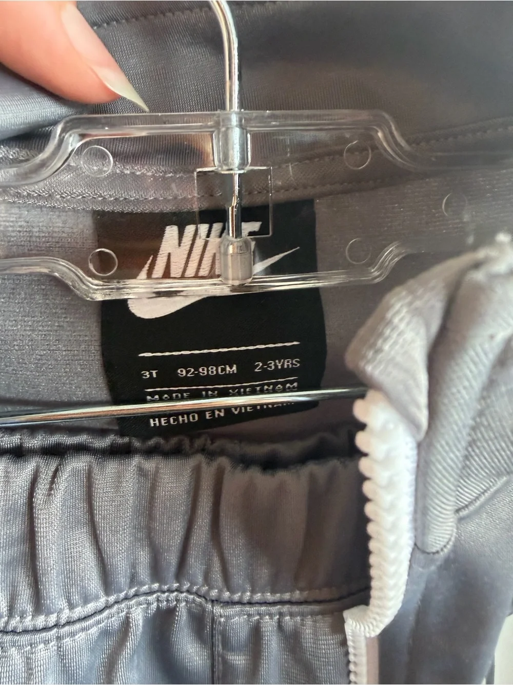 Nike Boys 3T 2 Piece Tracksuit Jacket Pants Gunsmoke Gray NWT $48